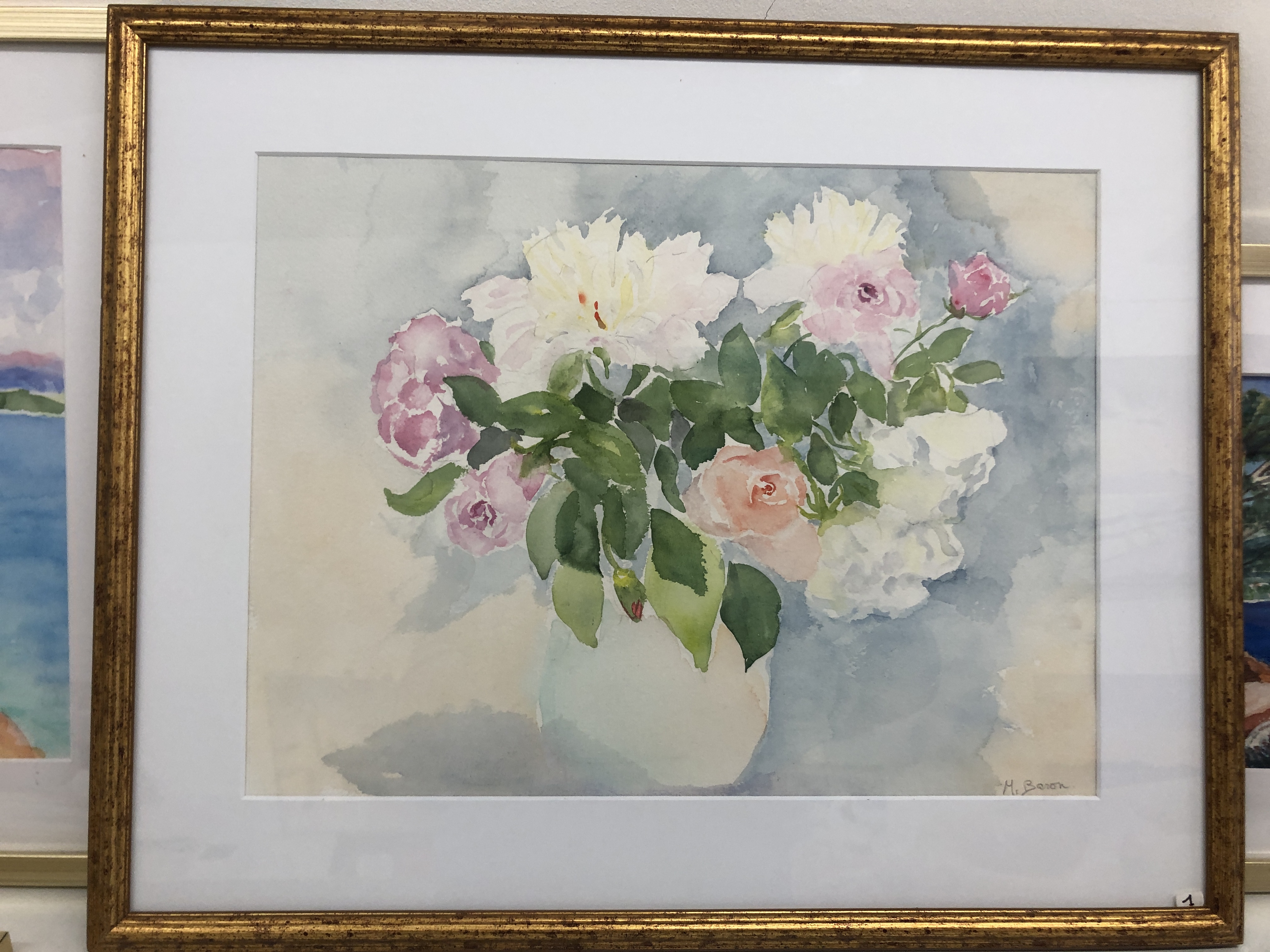 Bouquet de roses et pivoines