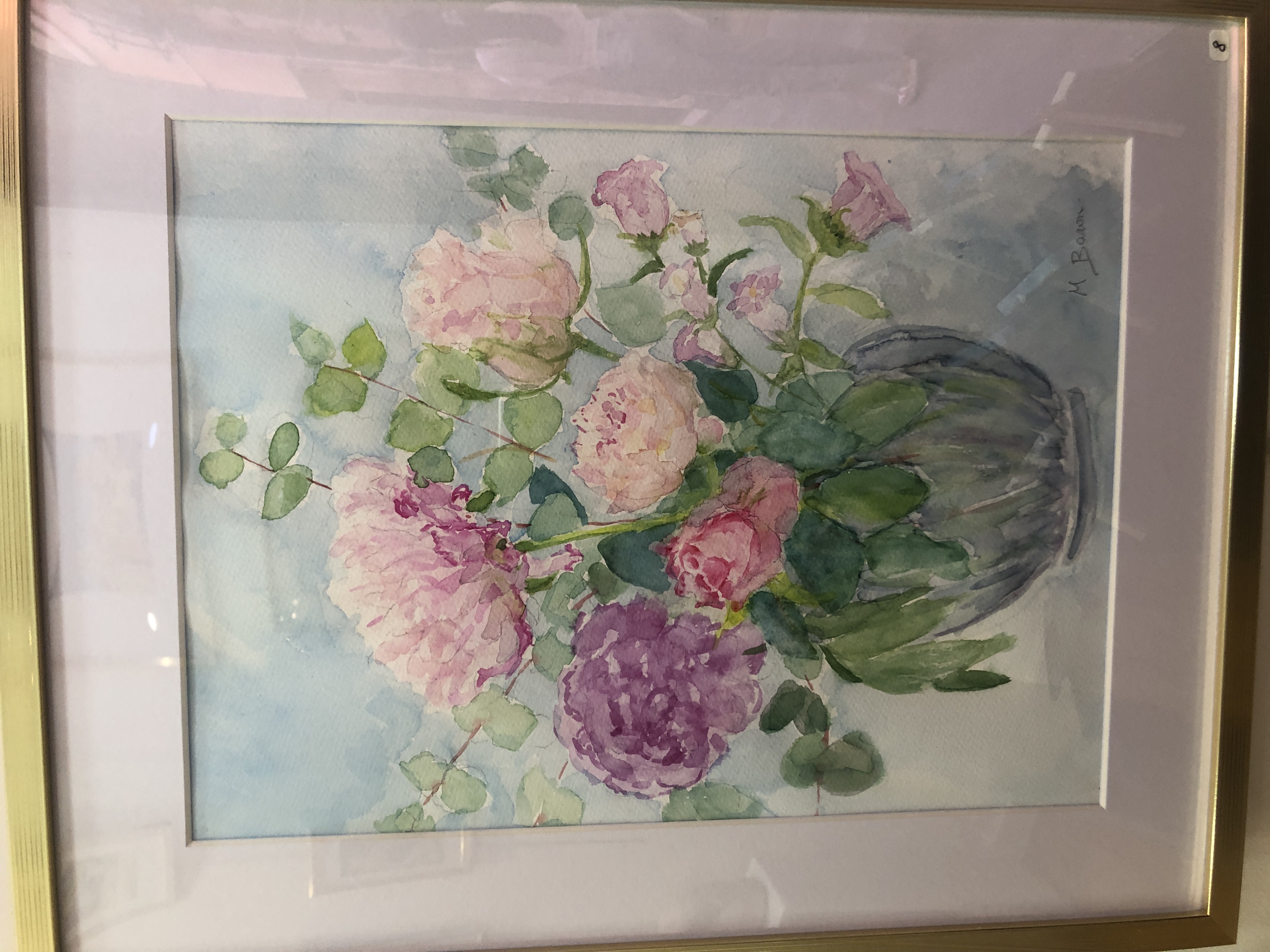 Bouquet de roses et de pivoines